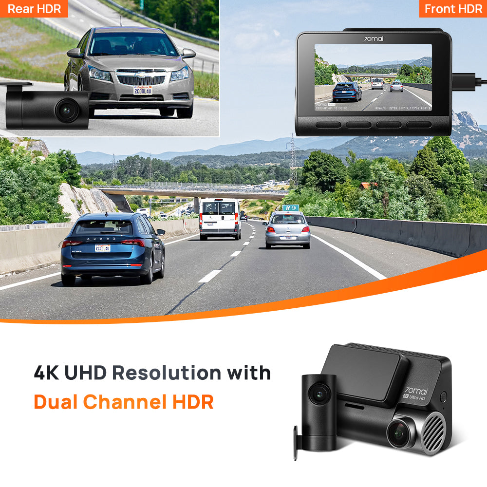 70mai A810 4K HDR Dual-Vision DashCam - NEXDIGITRON®