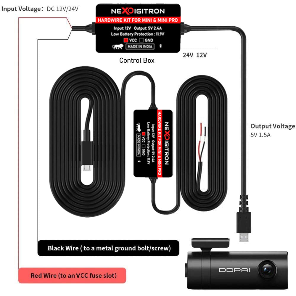 The EASIEST way to get Parking Monitoring  OBD-II Connector Hard Wire Kit  for DDPAI Mini & Mini Pro 