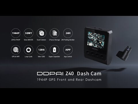 DDPAI Z40 autokamera s GPS a zadní kamerou  Specialisté na sportovní  kamery GoPro HERO, Muvi, Drift, SENA, Autokamera DOD